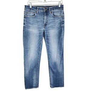 Mens American Eagle Original Straight Denim Blue Jeans Extreme Flex Size 30x32